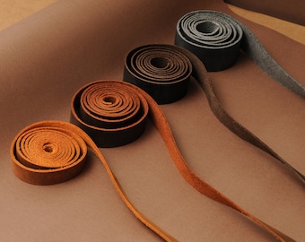 Blank Leather Strap for Belt | Full Grain Leather Strips | Shelf Straps | Bag Handles | Long Strap | Guitar Strap | Hat Band | Collar Strap