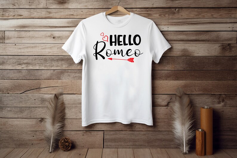 Hello Romeo design bundle. Love t-shirt svg.