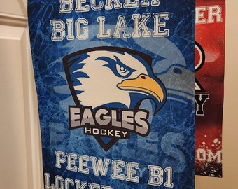 Hockey Locker Room & Hotel Door Flags (or any Sport)