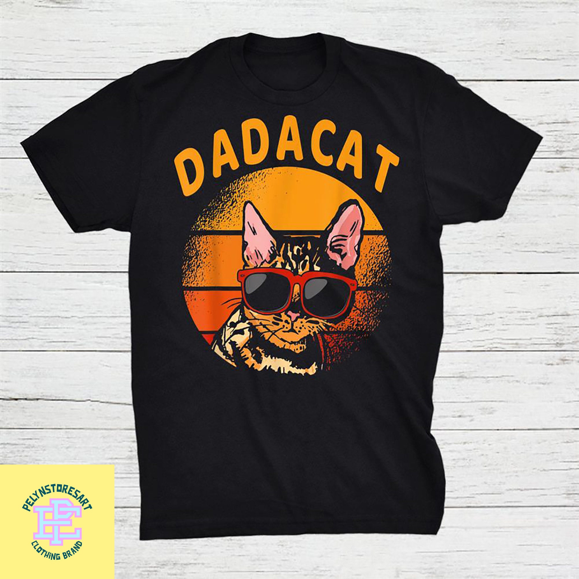 Dadacat Cat T-Shirt, Fathers Day Shirt, Cat Dad Vintage Shirt, Cat Lover Shirt, Cat Lover Gift, Gift For Cat Dad, Cat Owner Gift, Cool Cat