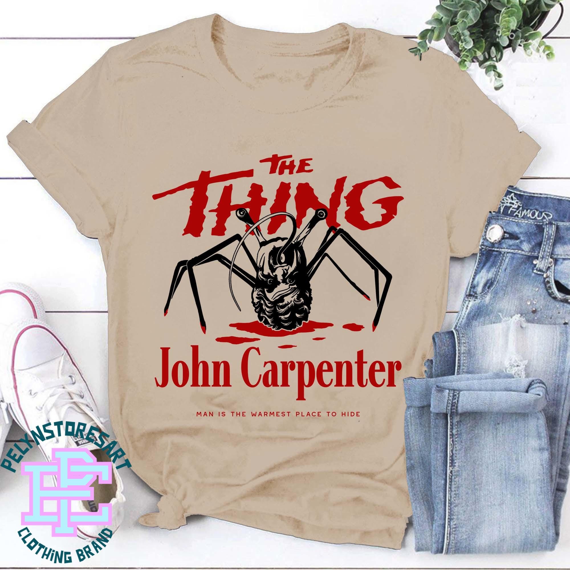 The Thing Movie Vintage T-Shirt, Retro 80's Horror Movie Tee Shirt, Halloween John Carpenter 1982 Sci-Fi Film Memorabilia For Men & Women