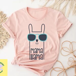 Mama Llama T-Shirt, Llama Shirt, Mama Vintage Shirt, Mothers Day Shirt, Mom Shirt, Funny Mom Shirt, Mom Life Shirt, Llama Gift, Best Mom Tee