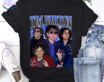 Vintage shirt Tim Burton Bootleg, shirt retro Halloween-regisseur, fan merch Tim Burton, film-T-shirt Tim Burton, sweater Tim Burton