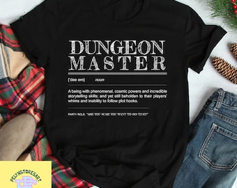 Dungeon Master T-Shirt, Dungeons And Dragons Shirt, DnD Shirt, Role Playing Game Shirt, Dungeon Master Gift, D20 Shirt, D And D Shirt
