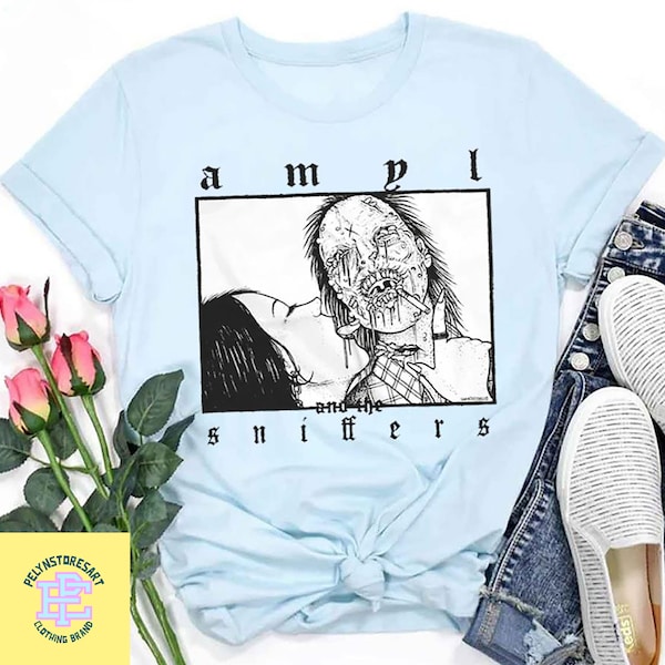 Shake Ya Amyl e la t-shirt Sniffers, Shake Ya camicia, Amyl e la camicia Vintage Sniffers, camicia horror, camicia spaventosa, camicia Amy Taylor