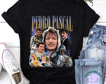 Camiseta de Pedro Pascal, camiseta de Din Djarin, camiseta vintage de Mandalorian, camiseta unisex de Mandalorian, sudadera de Pedro Pascal, papá de Pedro Pascal
