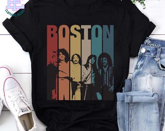 Boston Band Retro Vintage Shirt, Music Band Vintage Shirt, Boston Rock Band Lover Tee, Boston Band Lover Shirt, Boston Band Merch