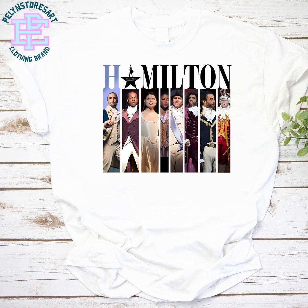 Hamilton Vintage Tour Shirt, Broadway Musical Tee, Vintage Cast