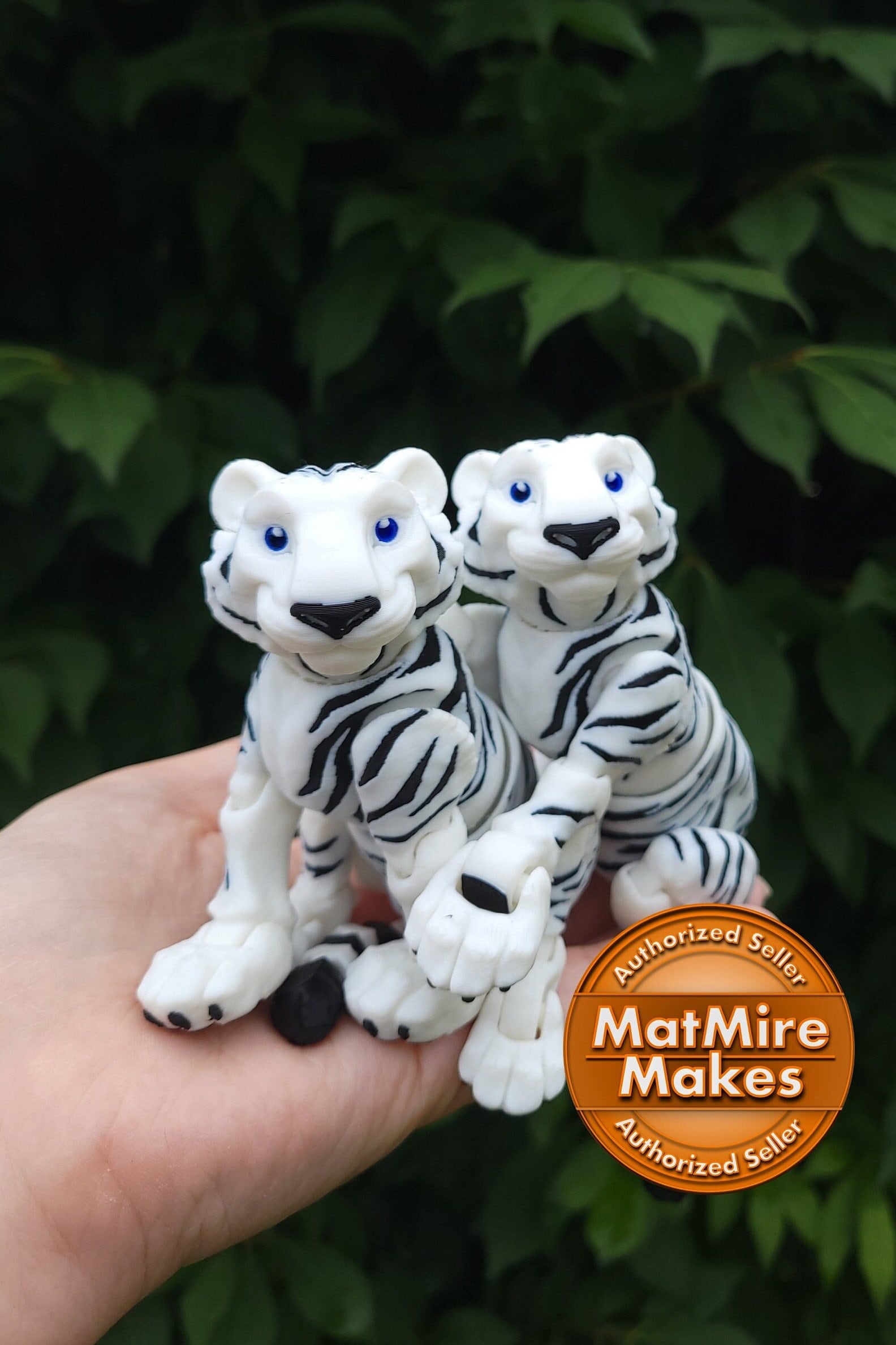 Bengal Tiger Running 3D Printed Miniature Figurine 