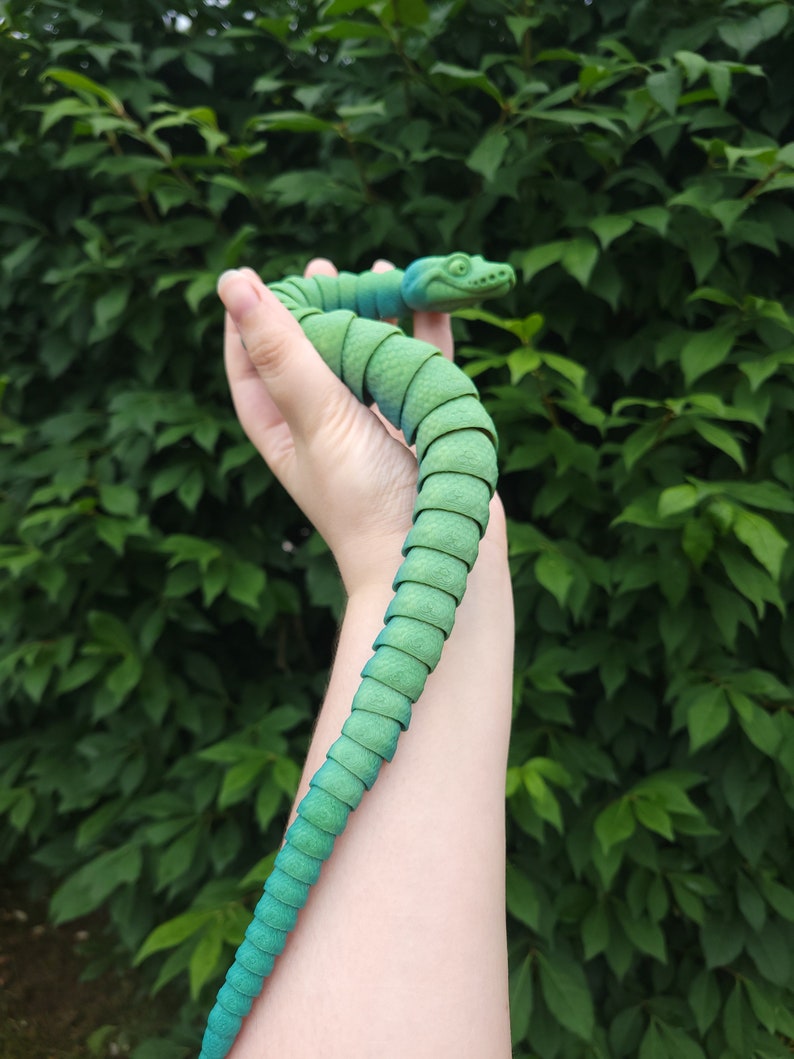 Ball Python Articulating 3d Printed Fidget Toy - Etsy
