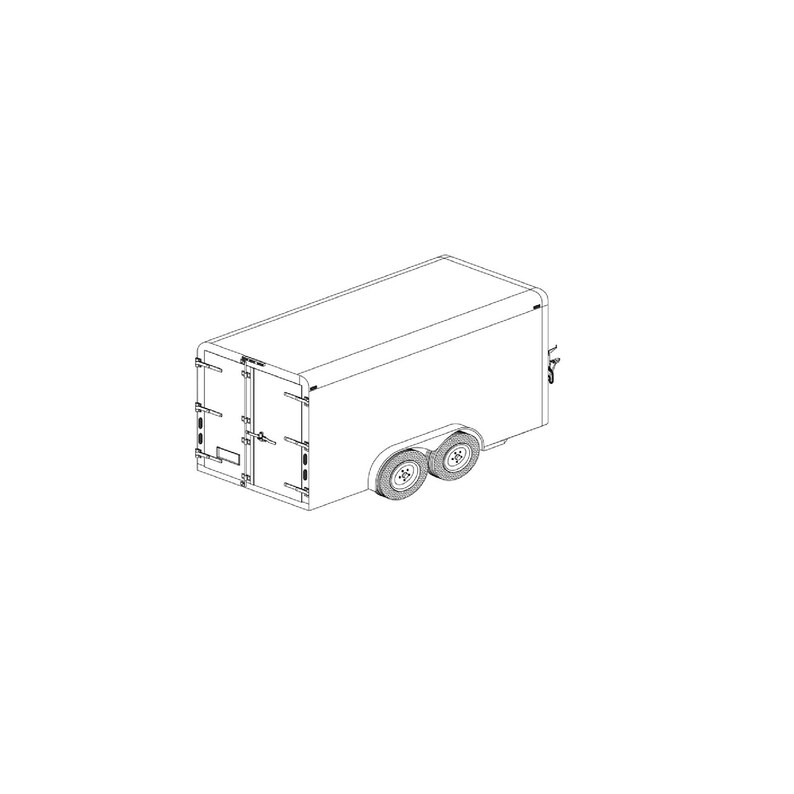 DIY 7K Covered Cargo Trailer Blueprint Master Plan 12CC 6'x6'4x12