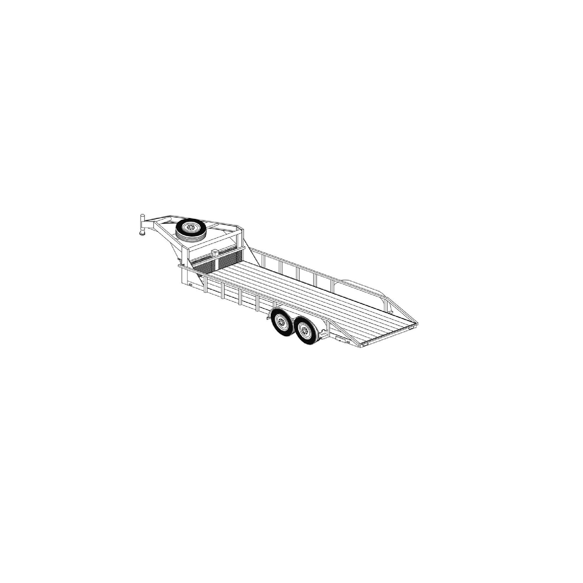 DIY 12K Gooseneck Lowboy Trailer Blueprint Master Plan 2220 6'6 X 20