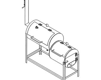 DIY Smoker/Pit & Grill Blueprint Master Plan 1307