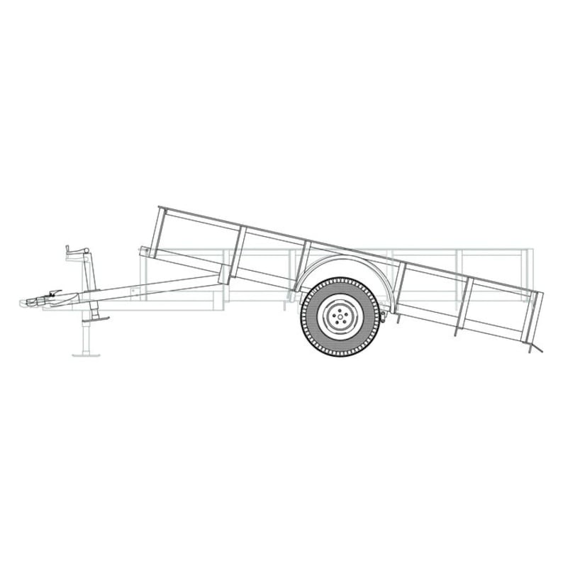 DIY 3.5K Utility Tilt Trailer Blueprint Master Plan 1110T 6'4 X 10