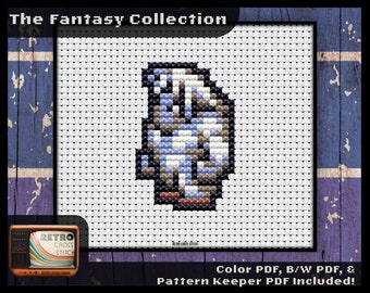 Final Fantasy 6 Inspired Umaro Character Cross Stitch Pattern | Small Pattern | Geeky crafting | Retro graphics | PDF/Pattern Keeper
