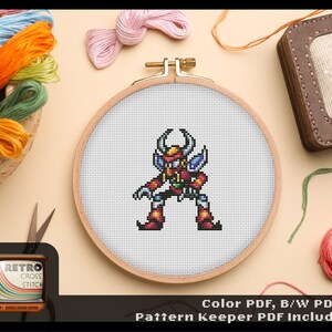 Mega Man Pattern Mega Man X 1 Inspired - Boss Mega Pack Cross Stitch Pattern | Crafting ...