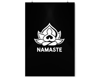 Positive Poster, Namaste Spiritual Poster, Inspirational Wall Art, Affirmation Poster, Home Decor Wall Art, Mental Health Poster