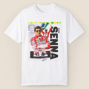 Ayrton Senna Tshirt, Retro F1 Tee, Racing Fan Gift, Formula 1 Shirt, Motorsport Apparel