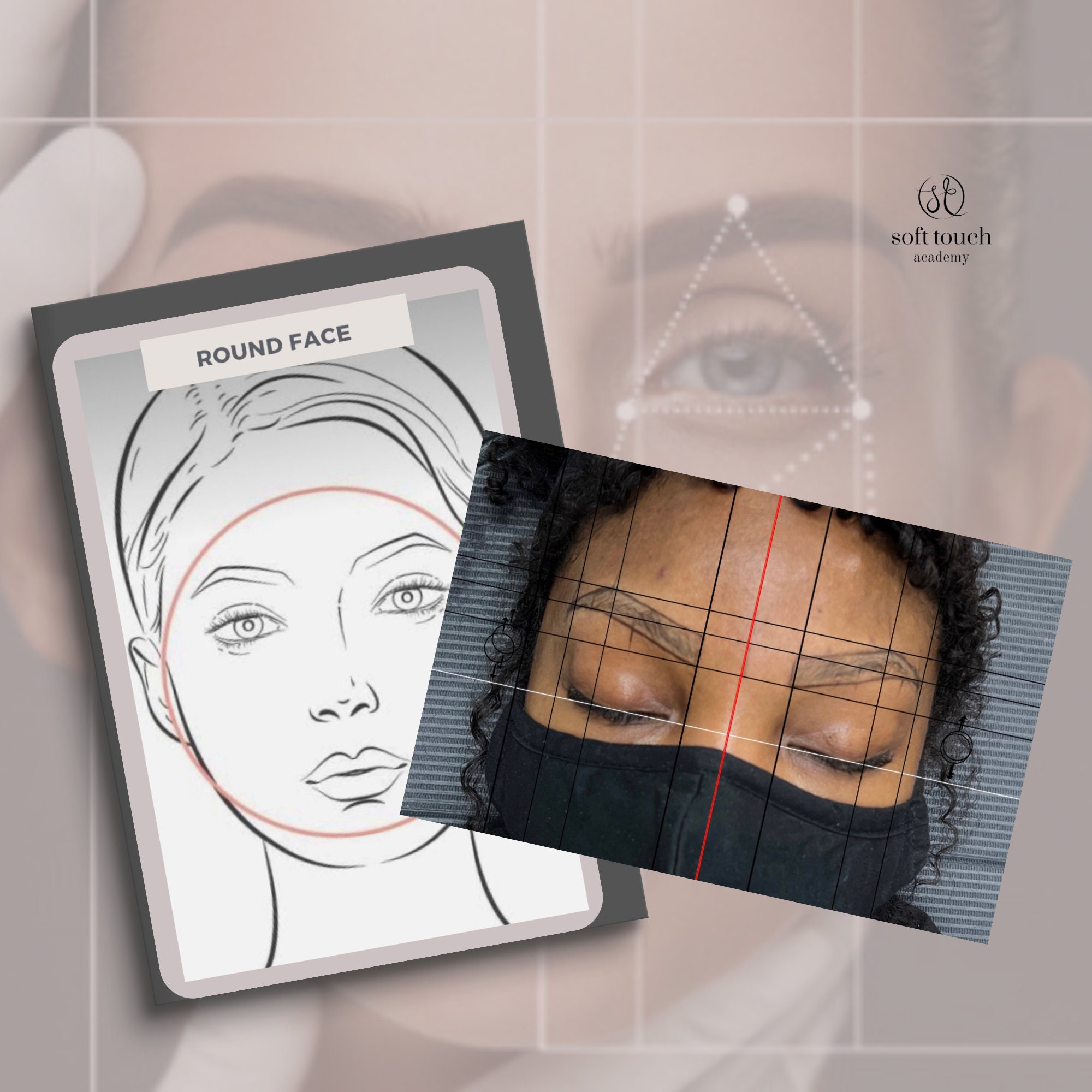 Eyebrow Mapping Practice Sheets Eyebrow Mapping Printable - Etsy Canada