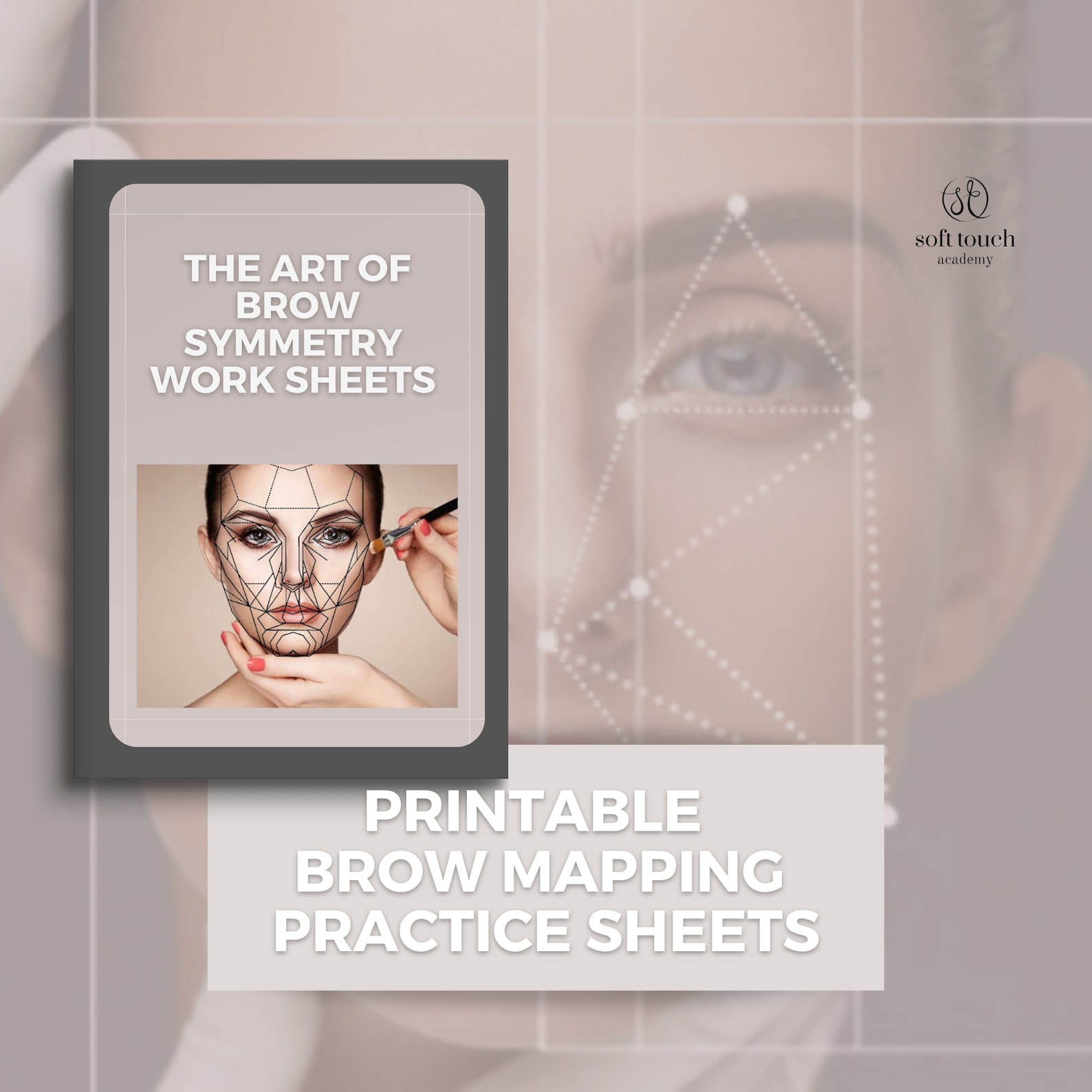 Eyebrow Mapping Practice Sheets Eyebrow Mapping Printable - Etsy