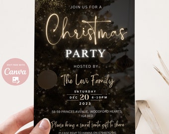 Editable Christmas Party Invitation Christmas Party Invite Christmas Party Printable Holiday Party Invitation Christmas Invitation template