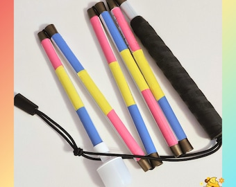 Pansexual Flag Ambutech Aluminium Blind Cane – Year Round Pride Collection