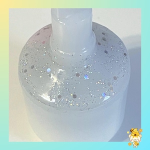 Custom Generic “Twinkle” White Cane Tip – Hook-Style Marshmallow Roller Compatible With Generic Mobility Canes Only