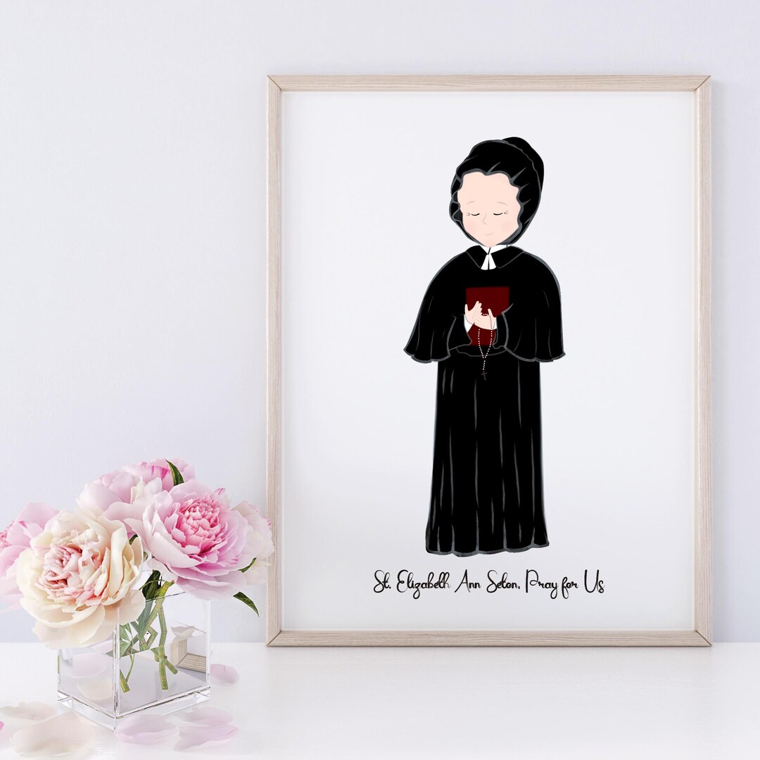 St. Elizabeth Ann Seton Art Print Digital Download - Etsy