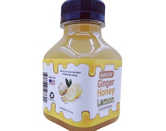 Ginger Lemon Honey Concentrate: Annoor Wellness Juice (8.5 Fl Oz)
