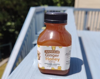 Ginger Honey Syrup: No Pulp, Natural Sweetener (8.5 Fl Oz)