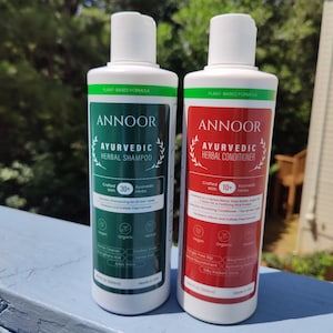 Amla Rosemary Herbal Shampoo & Conditioner Duo | 30+ Botanicals, Sulfate-Free Formula (500ml)