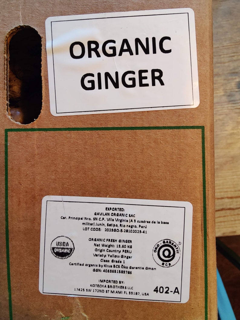 usda organic ginger
