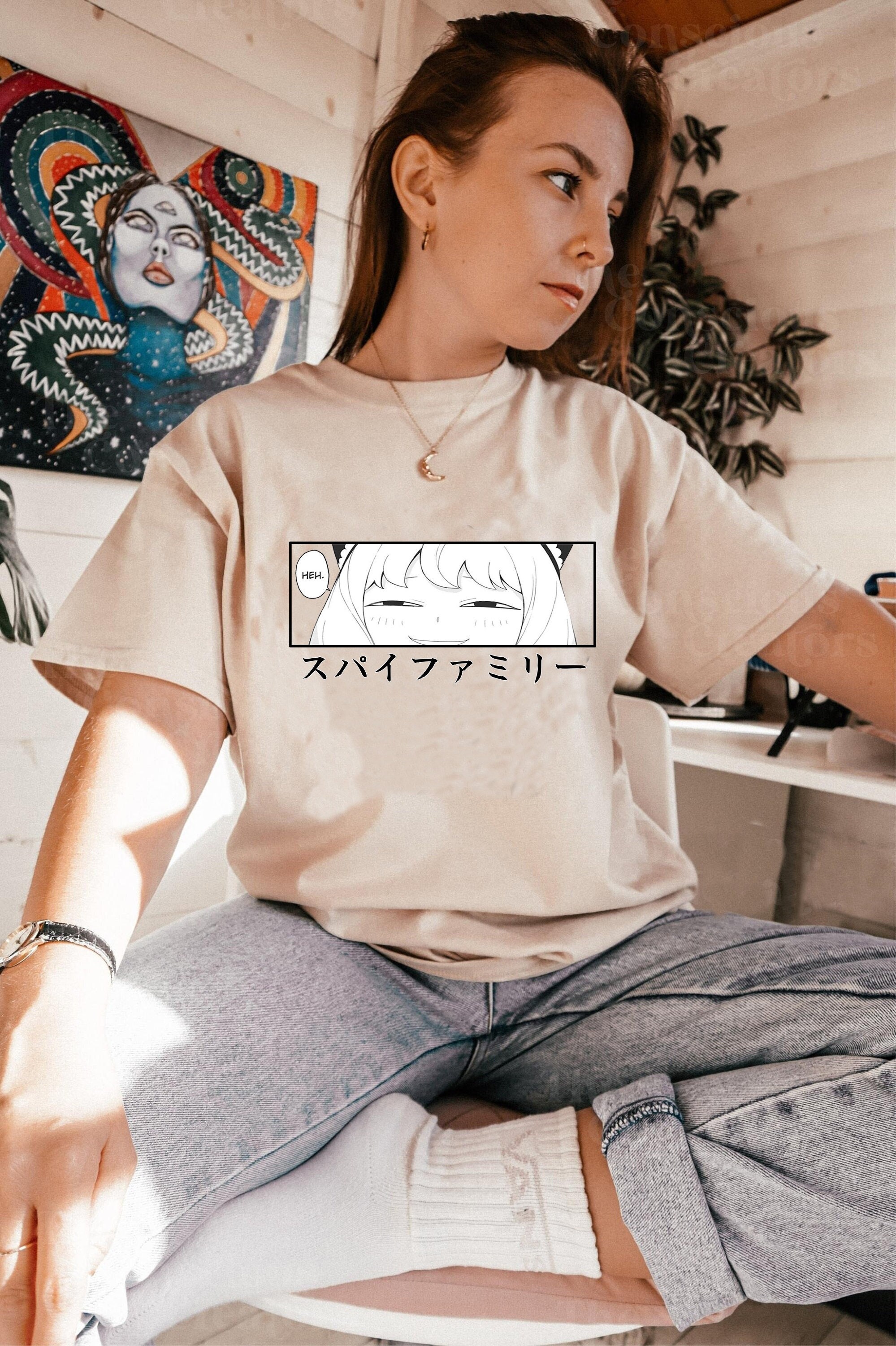 Cute Anya Meme Face Spy X Family Anime Unisex T-Shirt – Teepital – Everyday  New Aesthetic Designs