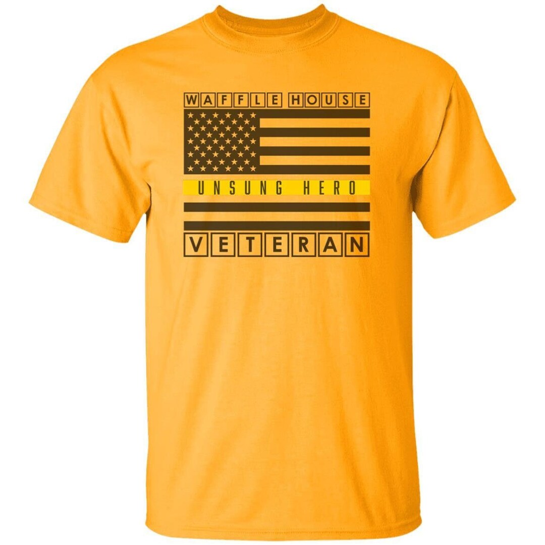 Unsung Hero of the WAFFLE HOUSE Yellow Line Veterans Flag Etsy