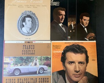 Franco Corelli Collection - 4 album set - Vintage Vinyl LP - Franco Corelli
