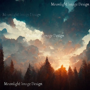 Sunset in the Forest Digital Download