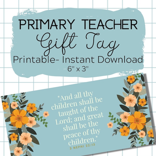 Lds Primary Teacher Etsy