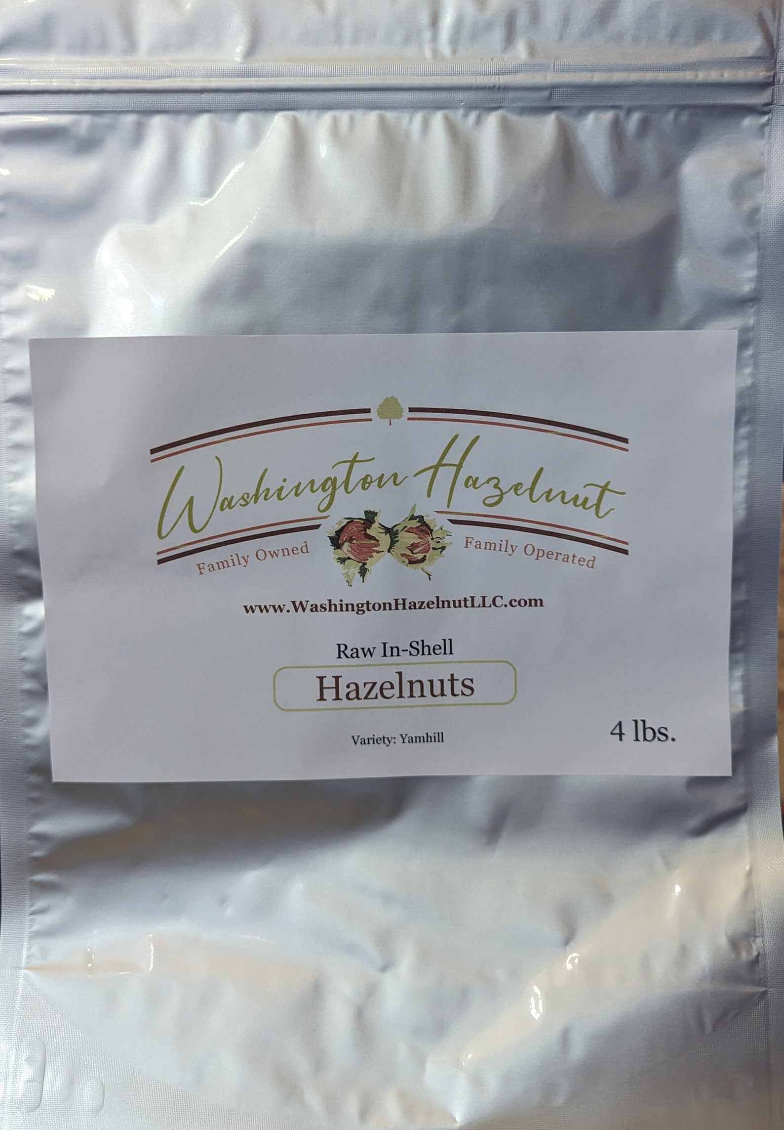 Raw In-Shell Hazelnuts - 8 Pounds Family Grown Washington State Yamhill Variety