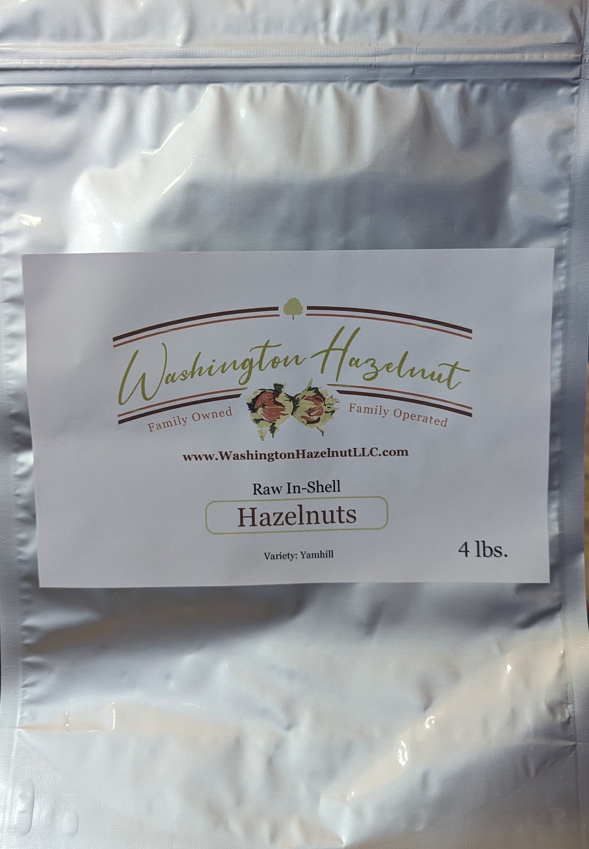 Freshly Harvested Raw In-Shell Hazelnuts – American Grown – Large Filberts – 5LB Bag