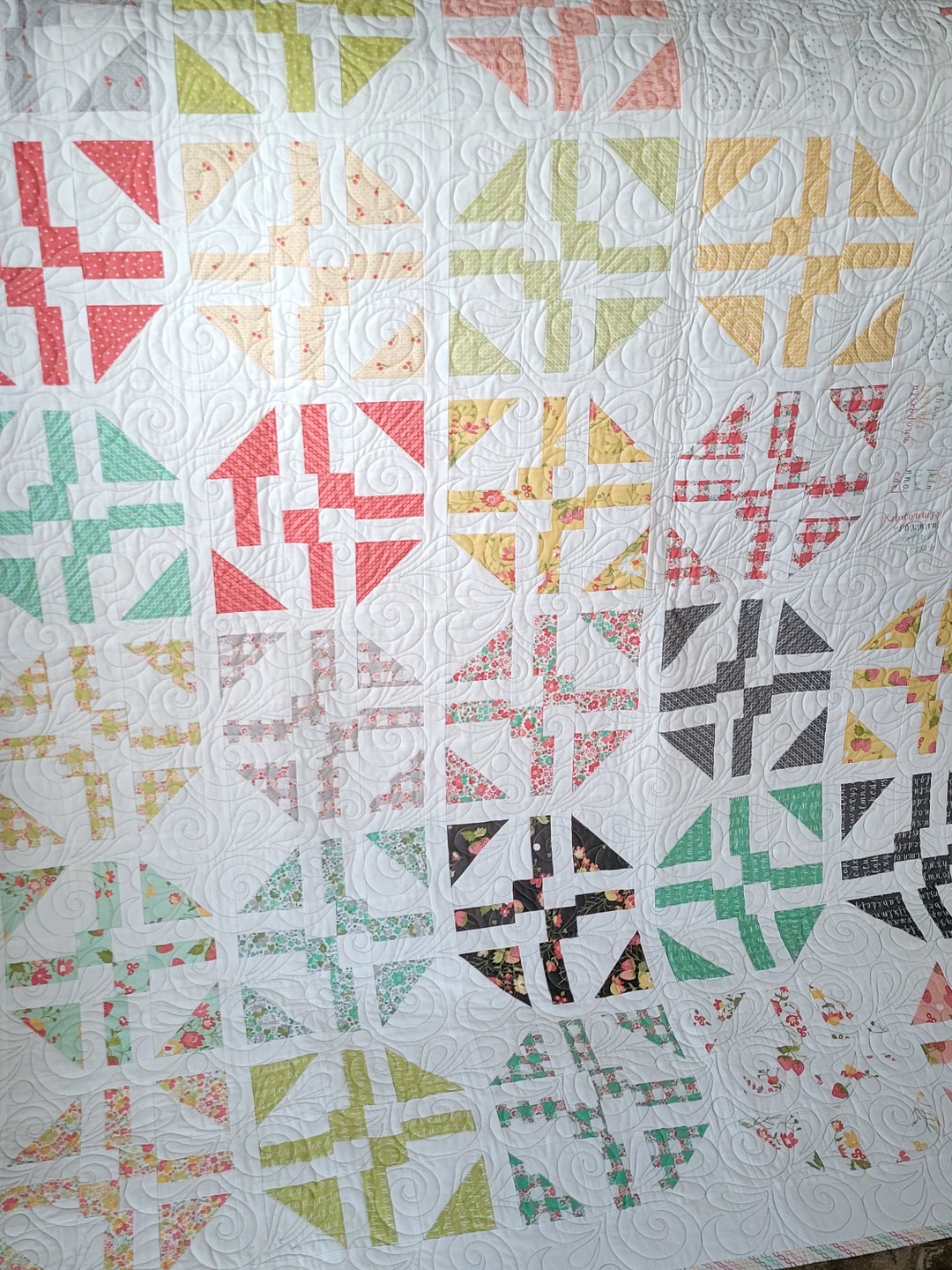 Pastel Patchwork Quilt for Sale Etsy