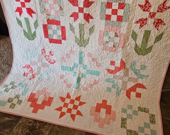 Jelly Roll Sampler Quilt: Leichtherzige Flanellrückseite (170 cm X 190 cm)