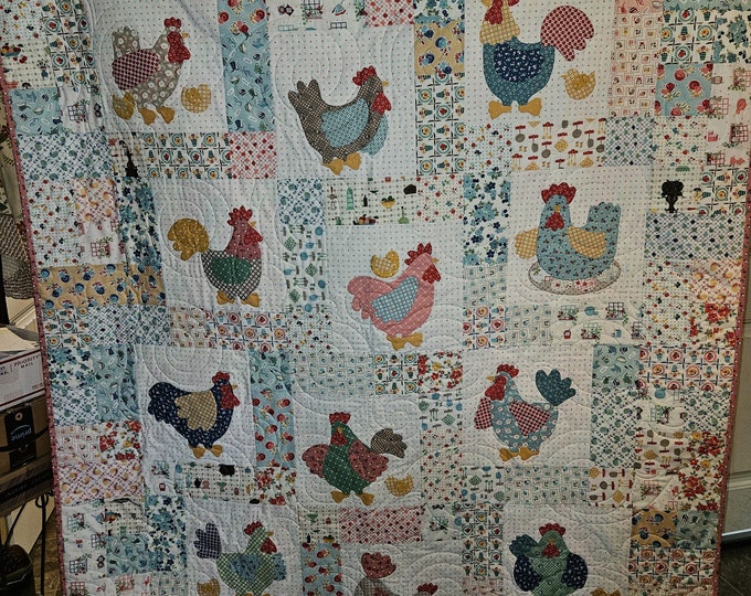 Lori Holt Chicken Salad Quilt for Sale Etsy