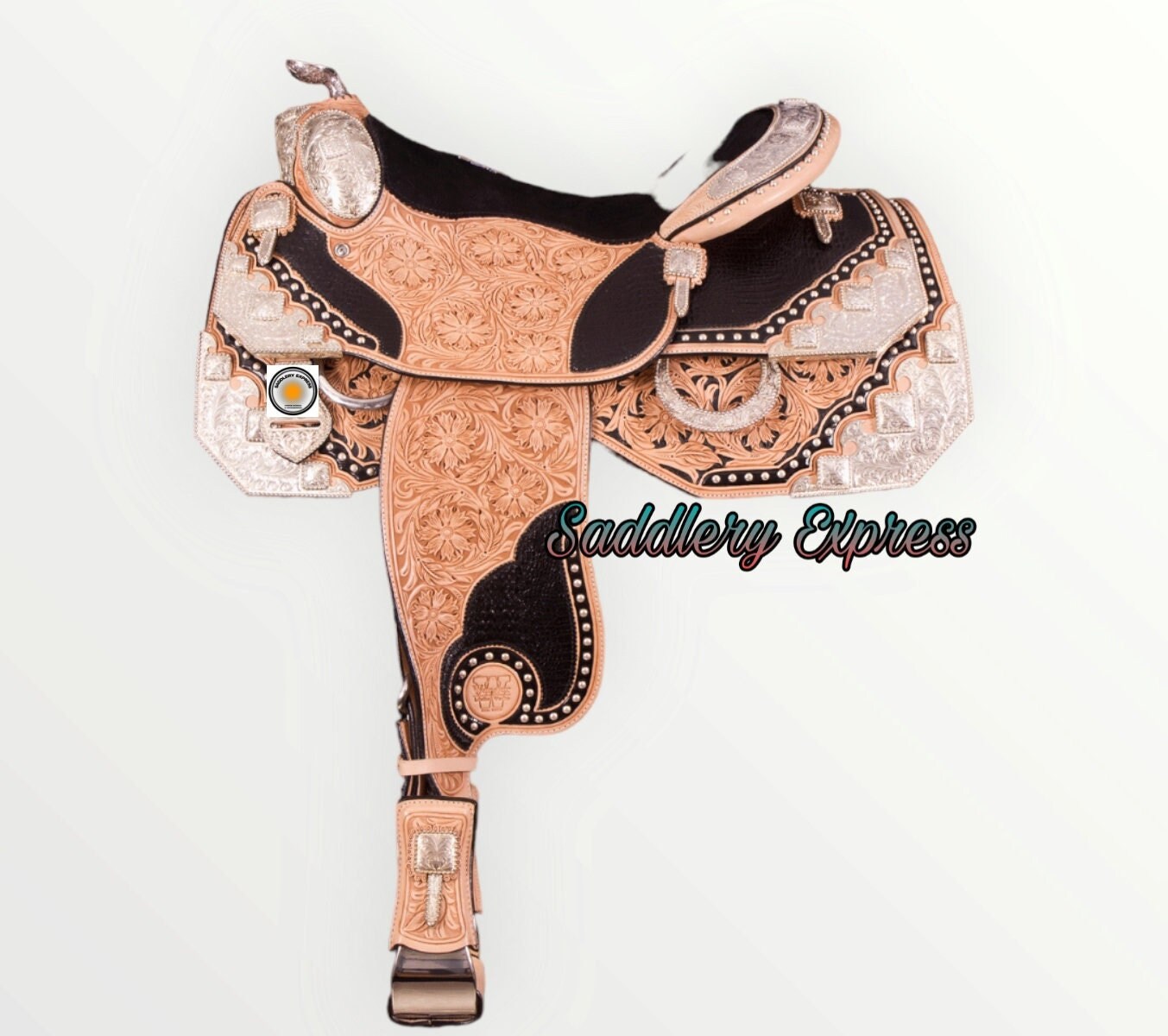Handmade Premium Leather Western Pleasure Show Horse Saddle & tack. Size(10” to 18” Inch) seat. (..Read Description For More Info..)