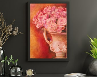 figurative painting, floral painting, oil painting