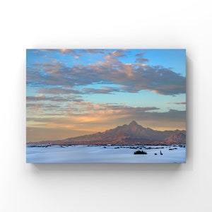 Sunset at White Sands New Mexico - Printable Wall Art Instant Digital Download - Original Photograph - Southwest Desert, Warm Colors, Dunes
