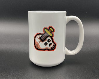 OSRS Slayer Icon Coffee Mug, Old School RuneScape 15oz Ceramic Mug