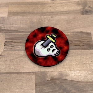 Slayer Skill Cork Backed Coaster, Slayer Icon Coaster, Slayer Skill Drink Coaster, Slayer Icon Drink Coaster, Slayer Drink Coaster