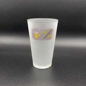 OSRS 99 Drinking Pint Glass, OSRS Pint Glass, OSRS Beer Glass, Old School RuneScape 99 Drinking Pint Glass, RuneScape Pint Glass