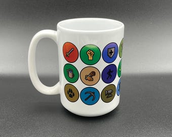 OSRS Skills  15oz Ceramic Coffee Mug