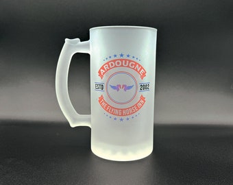 Flying Horse Inn Frosted Beer Mug, Flying Horse Inn Frosted Beer Stein, Ardougne Pub Beer Mug, Ardougne Pub Beer Stein